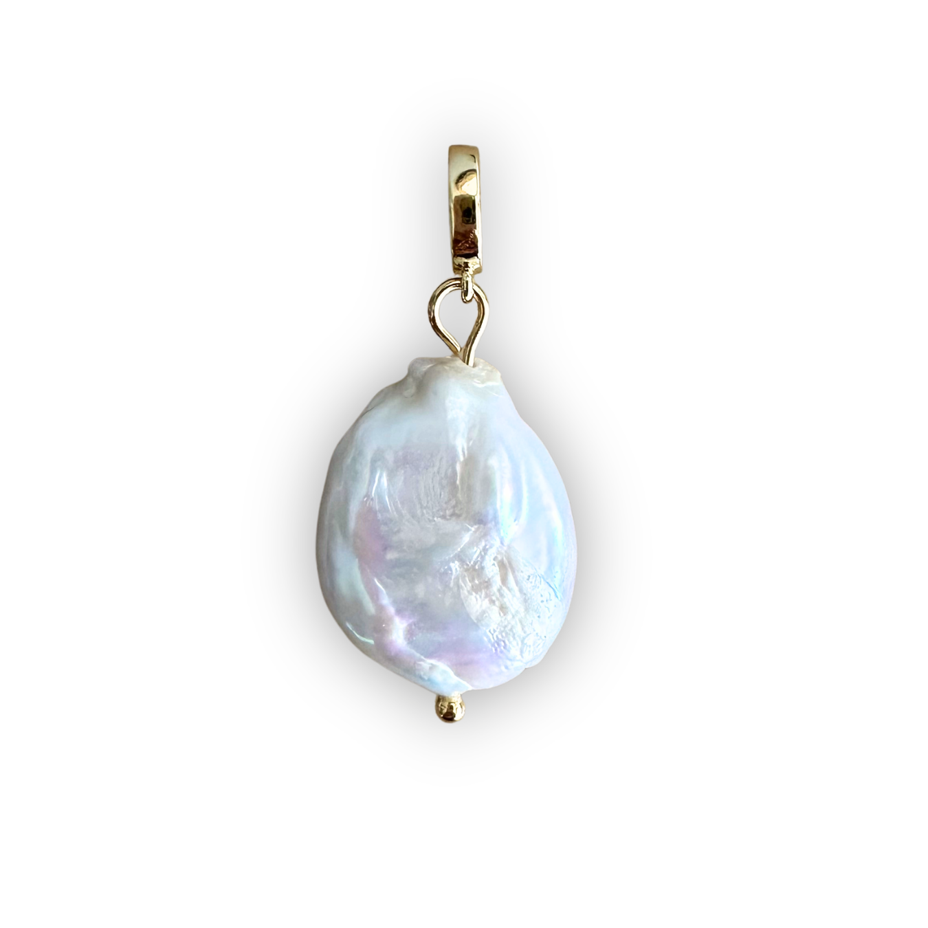 Natural Freshwater Pearl Clip-On Charm