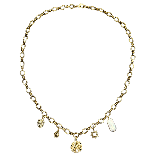 Beach Bum Charm Necklace