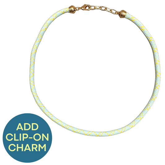 Blue-Green Cord Necklace