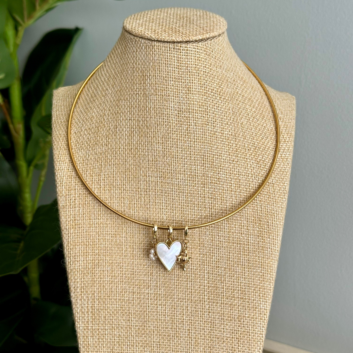 Gold Plated Collar Necklace