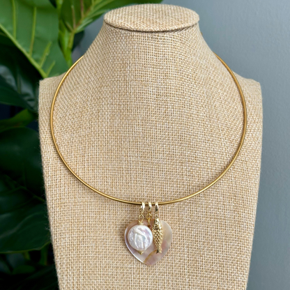 Gold Plated Collar Necklace