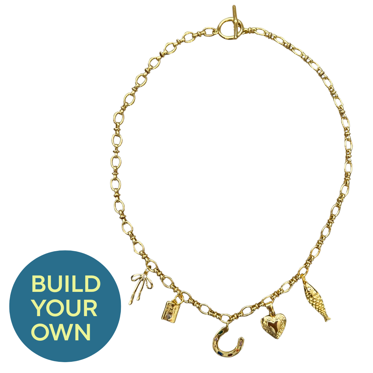 Gold Filled Custom Charm Bar