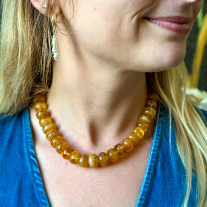 Pumpkin Spice Beaded Necklace