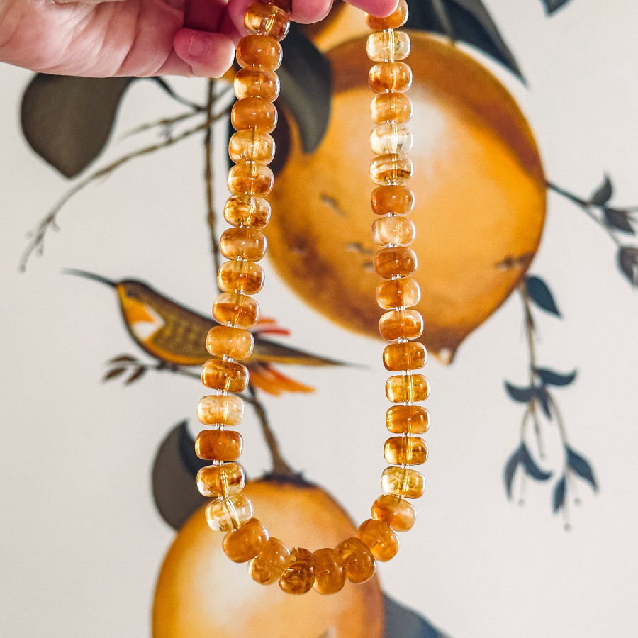 Pumpkin Spice Beaded Necklace