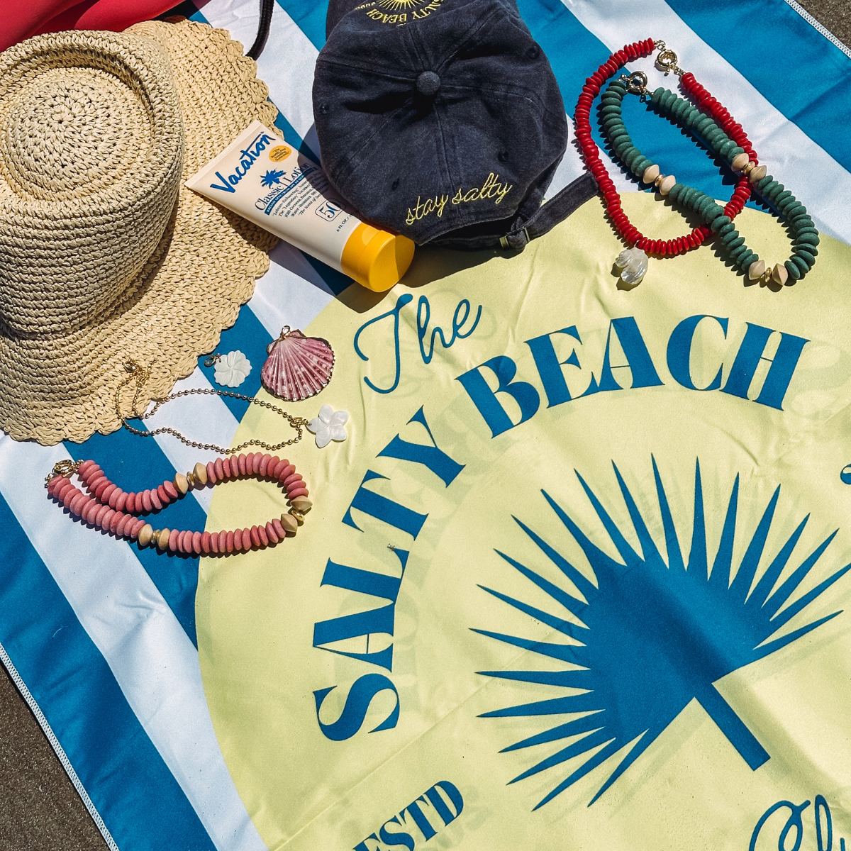 The Salty Beach Club Quick-Dry Towel