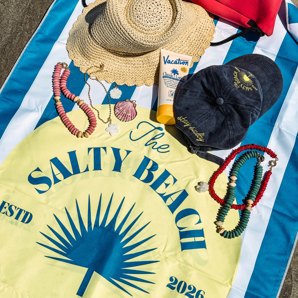 The Salty Beach Club Quick-Dry Towel